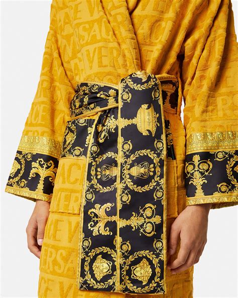 versace yellow bathrobe|alibaba versace bathrobe.